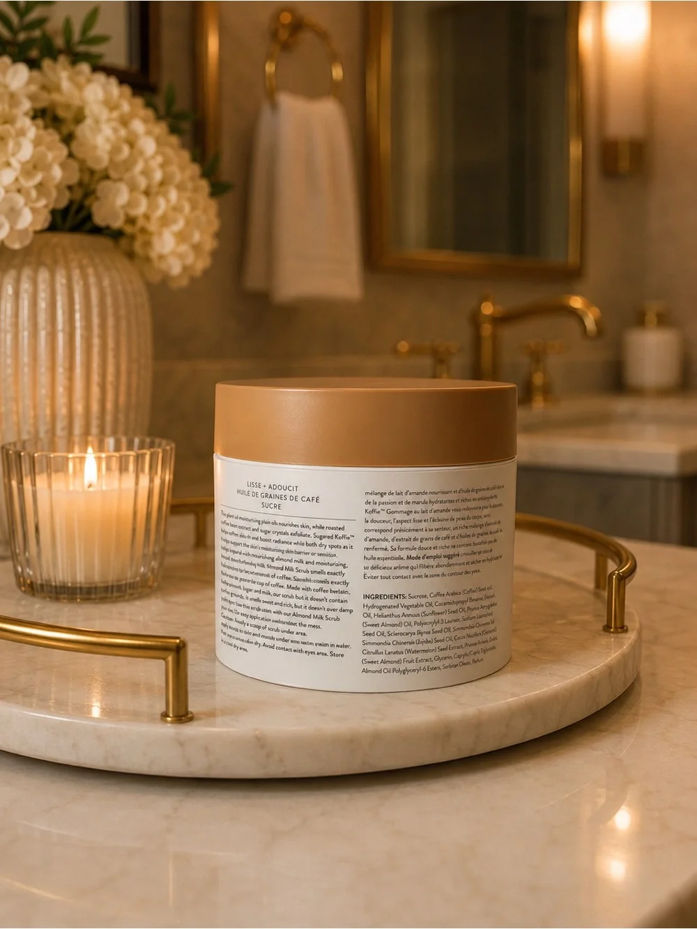 Drunk Elephant Sugared Koffie Almond Milk Scrub - Beige/Tan Lid